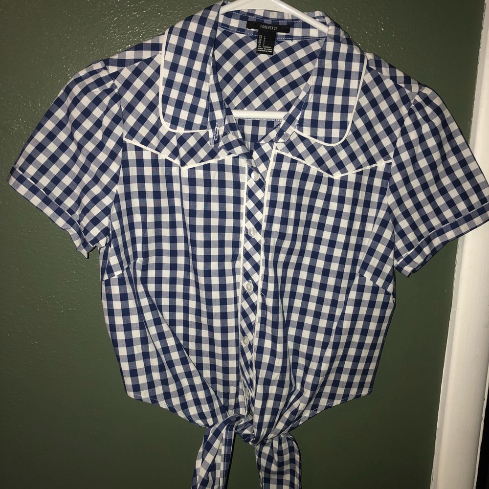 Forever 21 Rockabilly Gingham Top